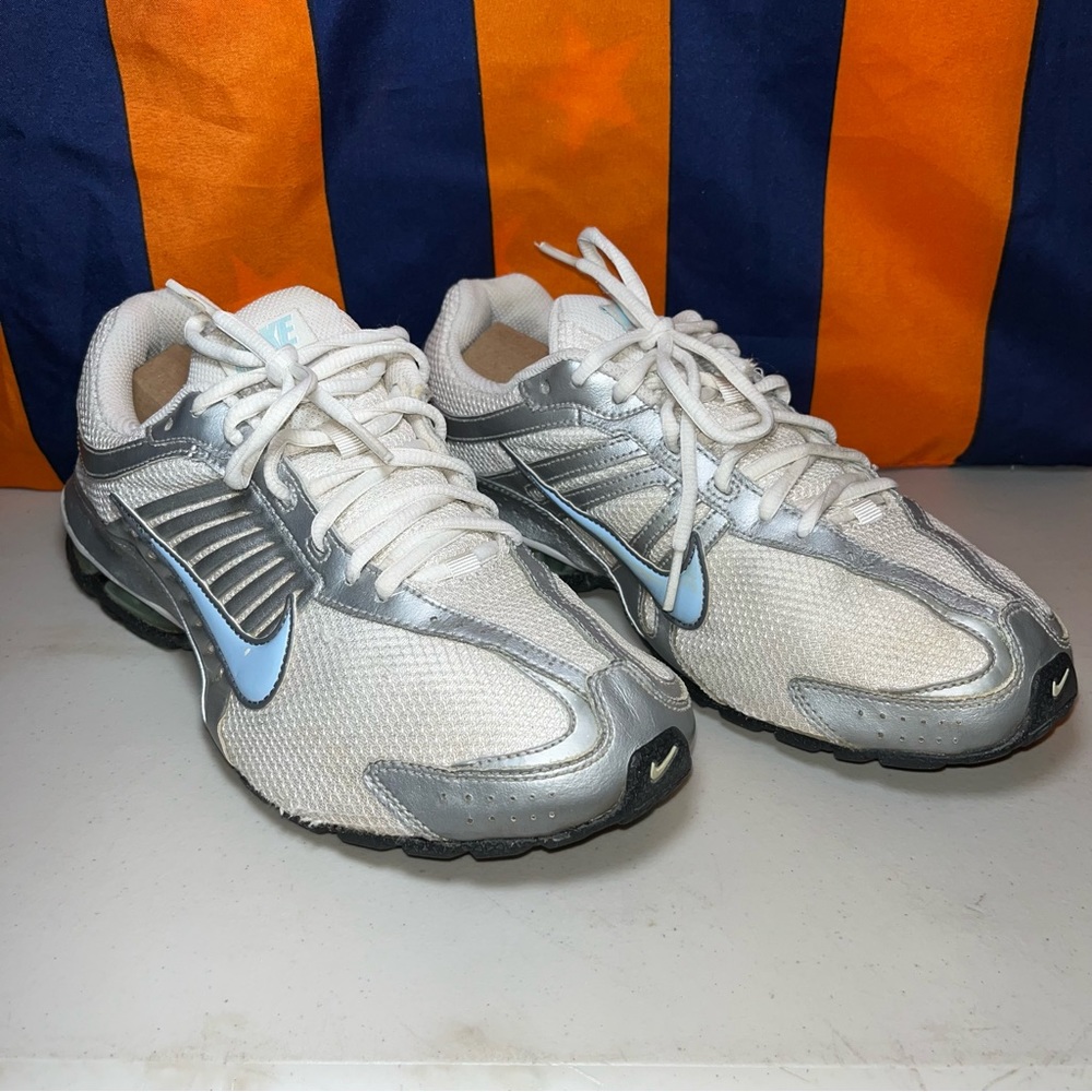 Nike Relax Run IV 2009 Women’s Shoes Size US 9.5 EUR 41 White/Blue (366614-141)